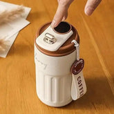 Personalized Brown Insulated Steel Flask