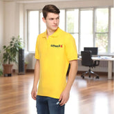 ClimaCool Polo T-Shirts with Embroidered Logo Lemon Yellow