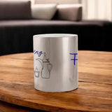 Chais And Duas Personalized Metallic Mug - Silver