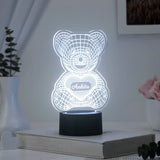 Personalized Teddy Bear LED Lamp