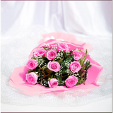 10 Pink Roses Bouquet