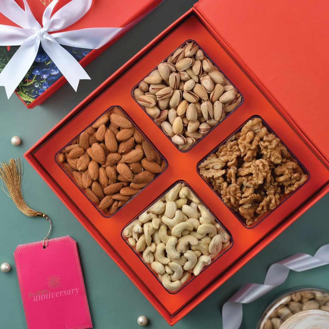 Deluxe Nut and Dried Fruit Medley Diwali Box