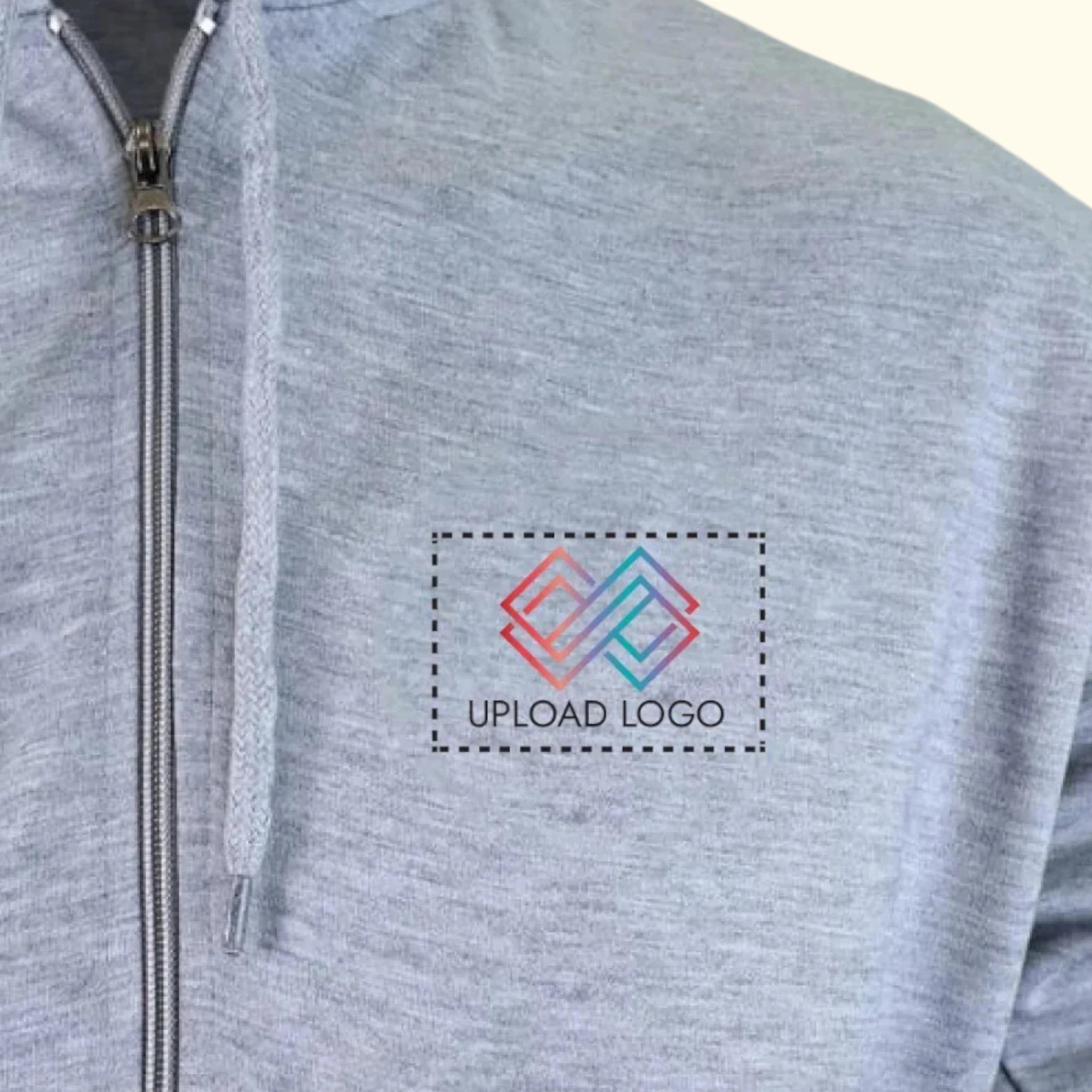 Blend Ease Zippered Hoodie with embroidered logo