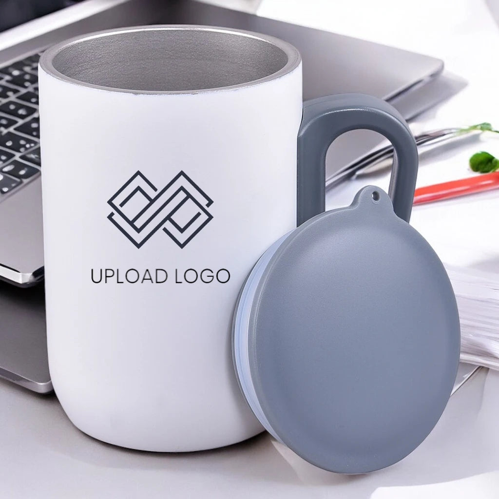 Lisbon Stainless Steel Mug (280 ml) White