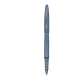 Blue pen on a white background