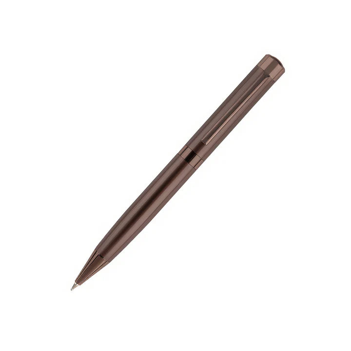 Bronze pen on a white background
