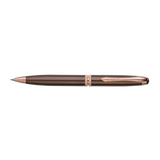 Rose gold pen on a white background