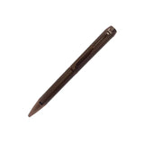 Brown pen on a white background
