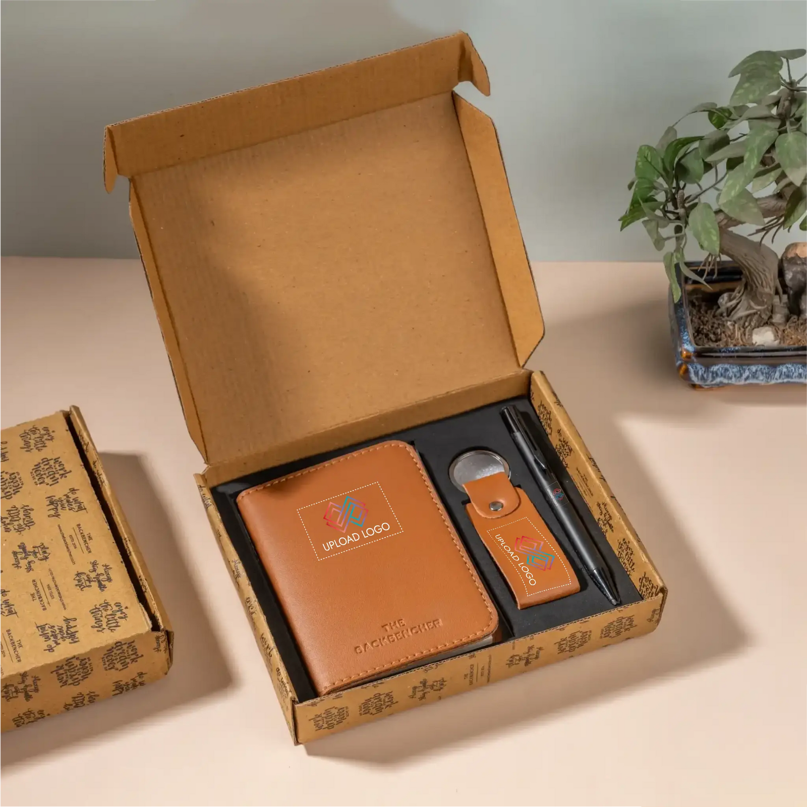 Mini Pocket Organizer Gift Box - Pack of 3 Brown