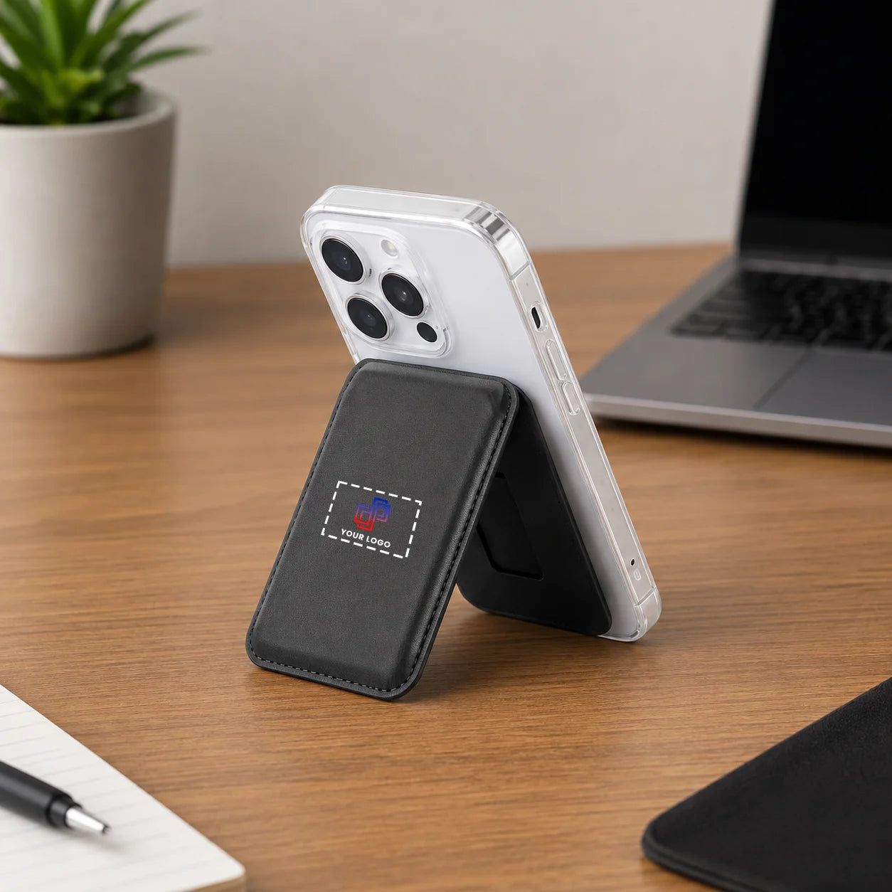 MagHold MagSafe Wallet with Mobile Stand