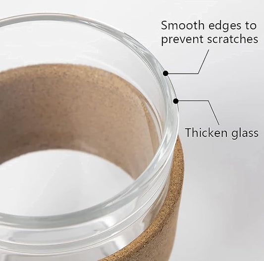 Glass Cork Mug (350 ml)