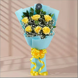 6 Yellow Roses Bouquet
