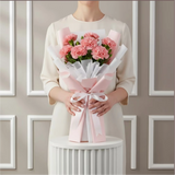 7 Pink Carnations Flower Bouquet