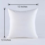 Square 12x12 inch white cushion base for custom printing, ideal for creating a personalized couple picture cushion gift.