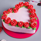 Heart Shaped Red Velvet Cake for Valentine’s Day