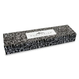 Black box with white submarine-themed illustrations on a white background