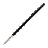 Black metal rod with a red accent on a white background