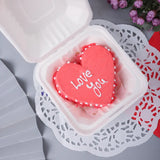 Heart-shaped Love You Mini Vanilla Cake, 300g, handcrafted with pineapple filling, perfect for Valentine's Day or same day delivery gifts.