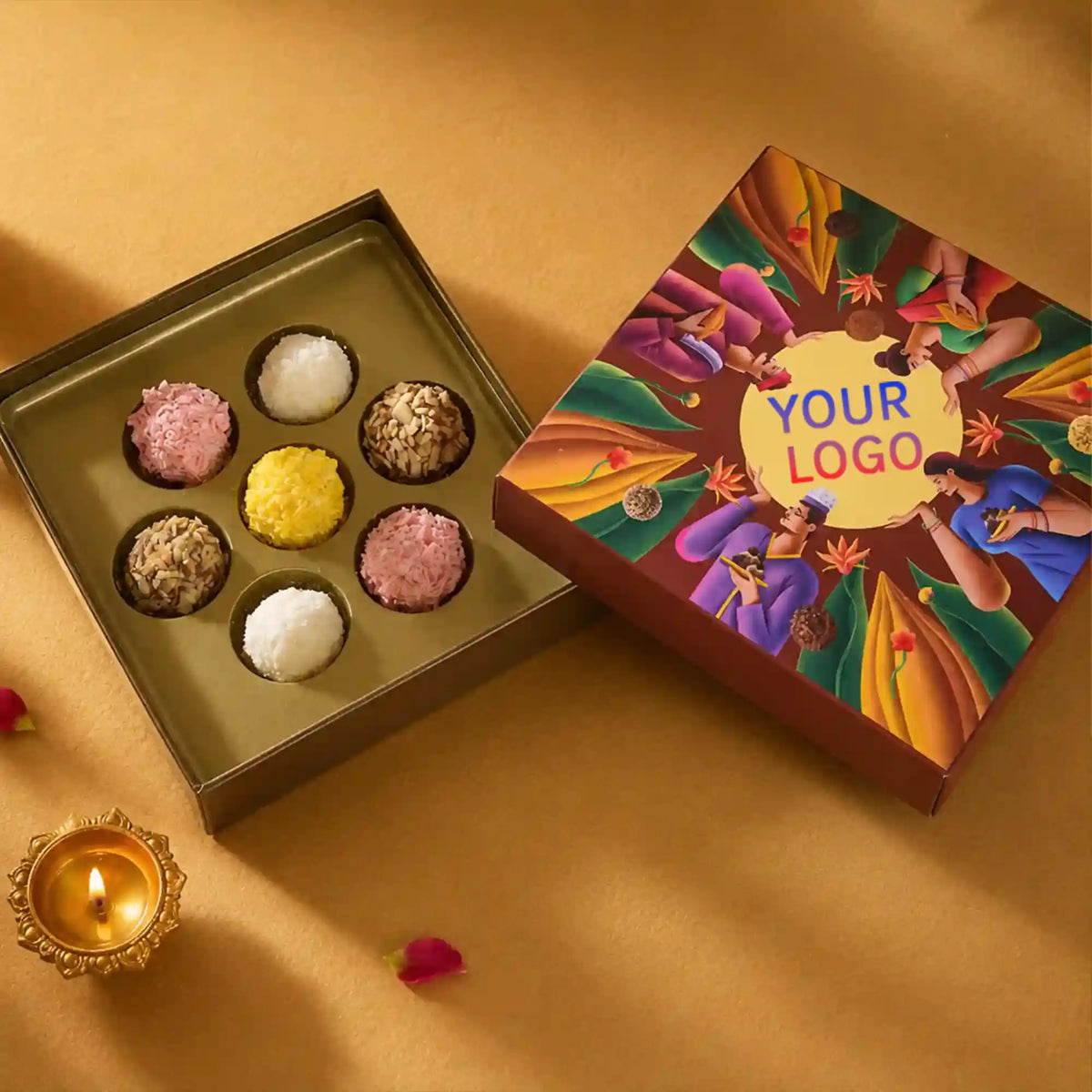 Assorted Handcrafted Mithai Truffles – Pack of 7