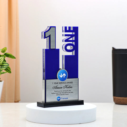 Acrylic Long Service Award Trophy