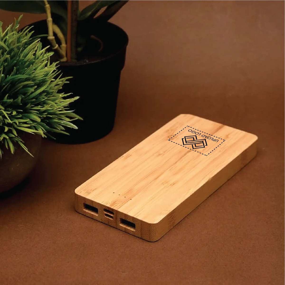 Corporate gifts oak color powerbank