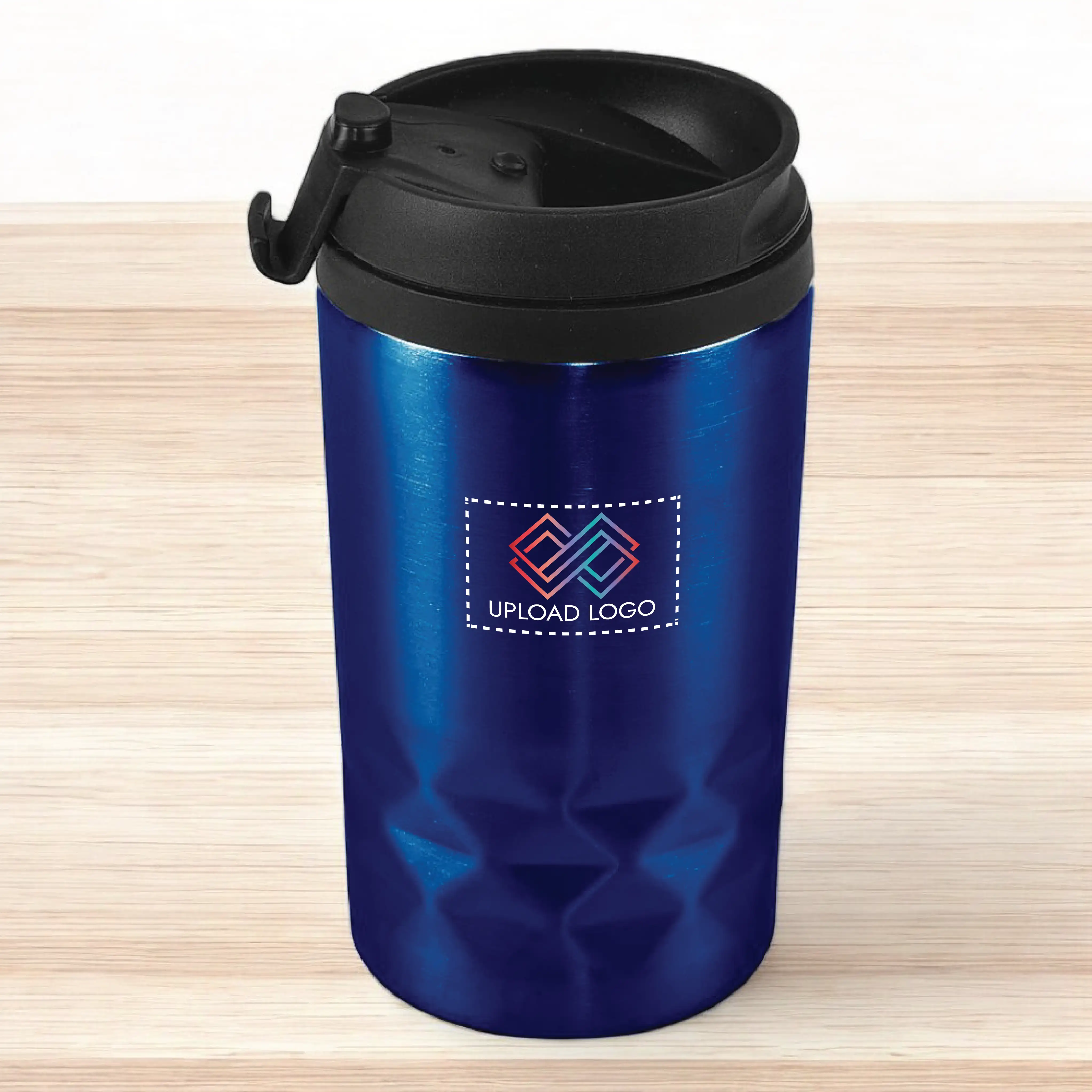 Toby Stainless Steel Double Wall Travel Mug (250 mL) Blue