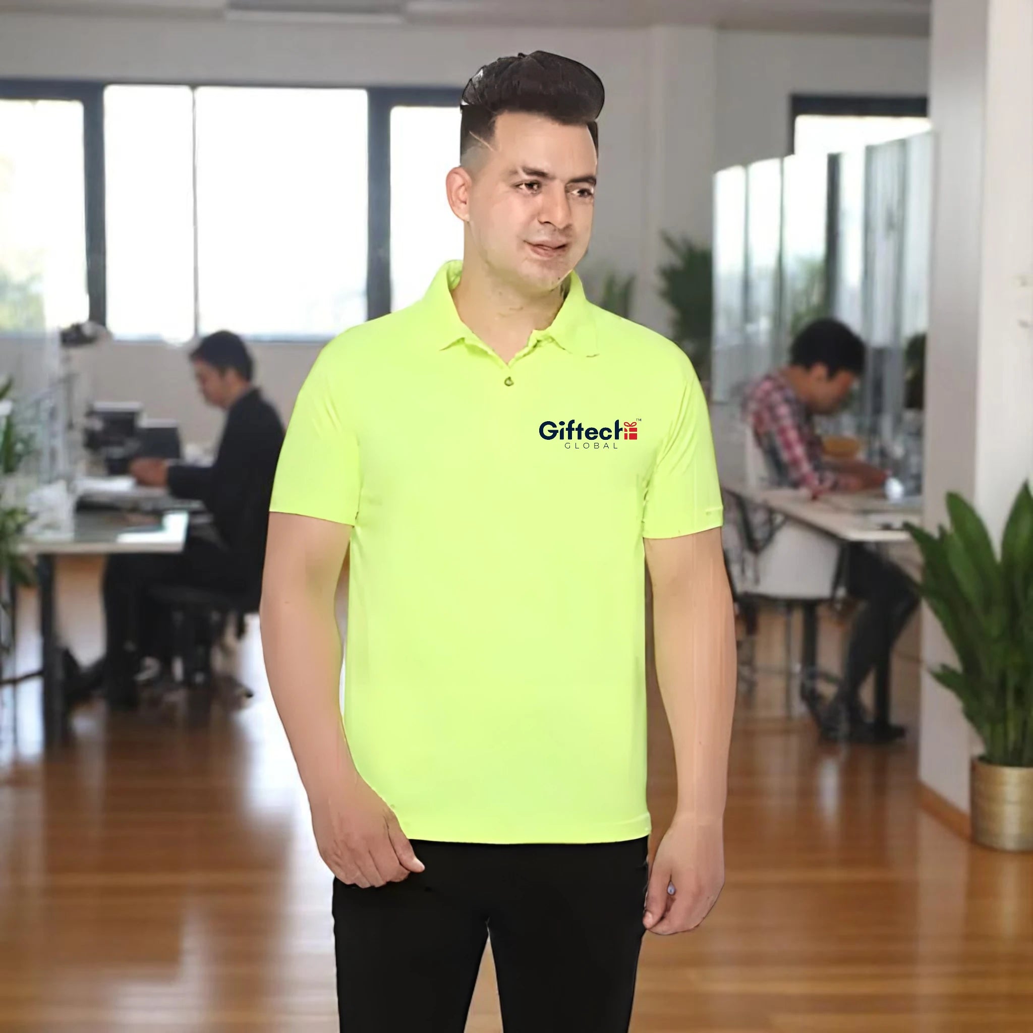 Performance Polo T-shirt with Embroidered Logo