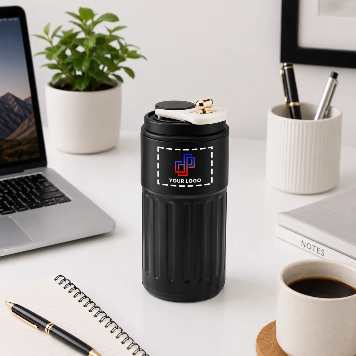 Temperature Display Stainless Steel Insulated Mug – 450 ML