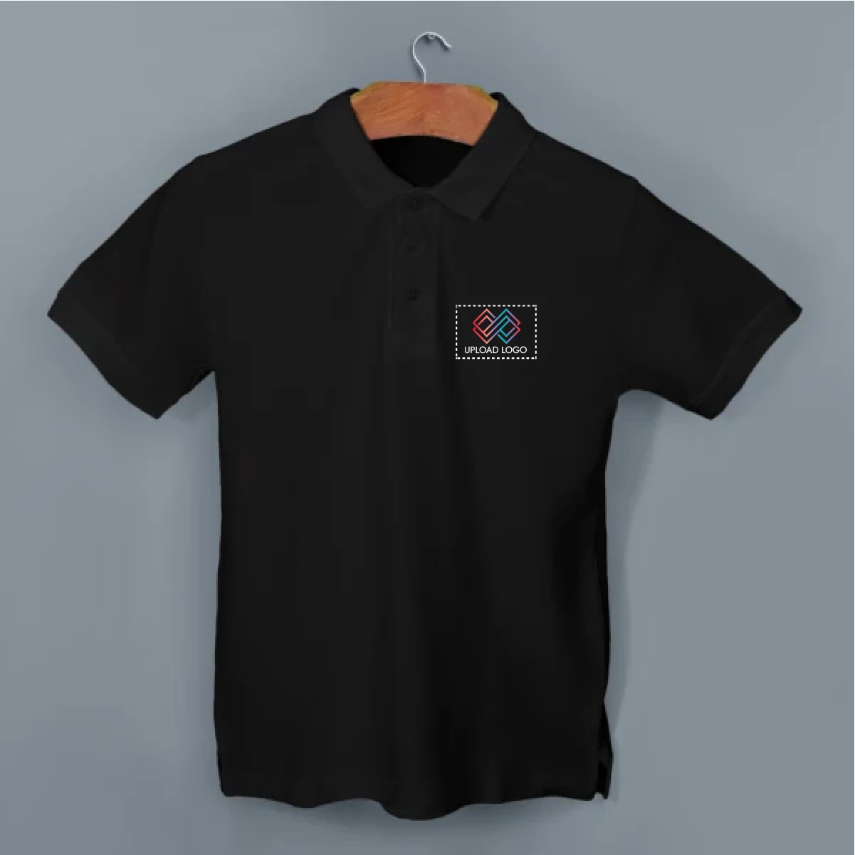 Cotton Classic Polo T-shirt with Embroidered Logo