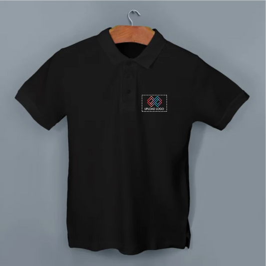 Cotton Classic Polo T-shirt with Embroidered Logo