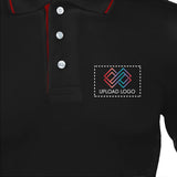 Men's Tipped Elegance Polo T-shirt with Embroidered Logo
