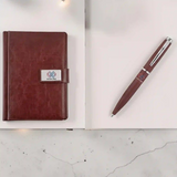 Brown Mars Pen & Diary