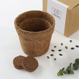 Brown Round Coco Pot
