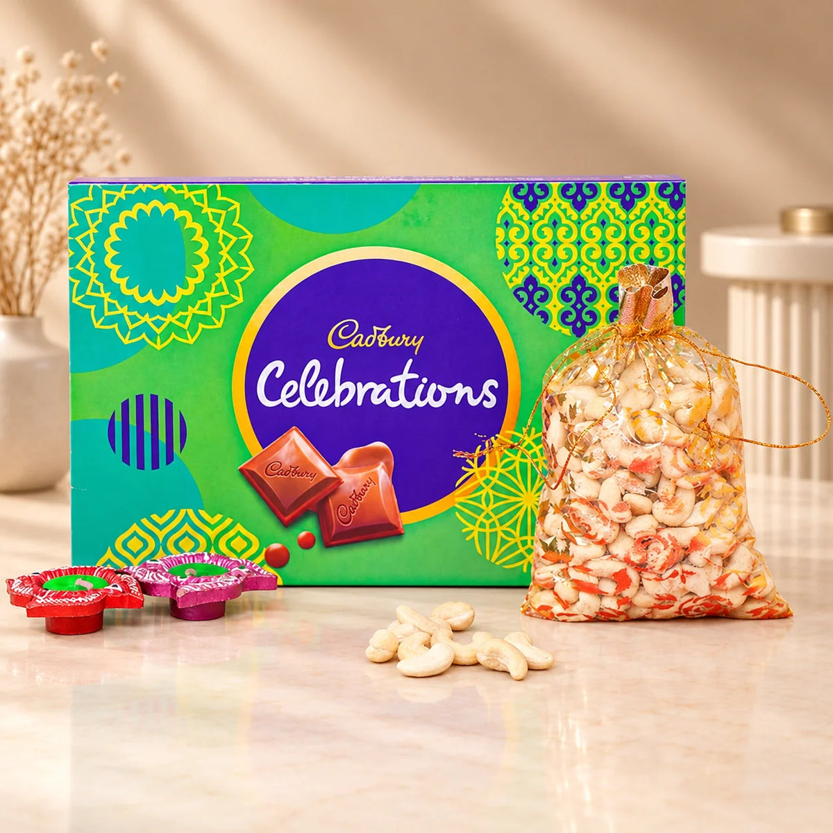 Celebration Big Delights – Cadbury Chocolate & Cashew Festive Combo