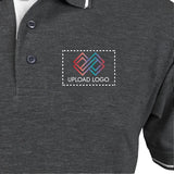 Men's Tipped Elegance Polo T-shirt with Embroidered Logo