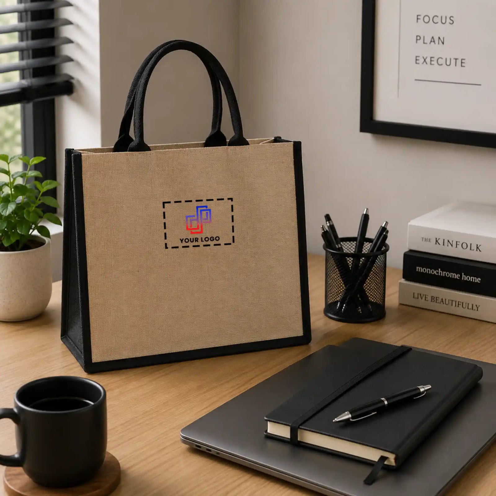 Premium Natural Jute Tote Bag