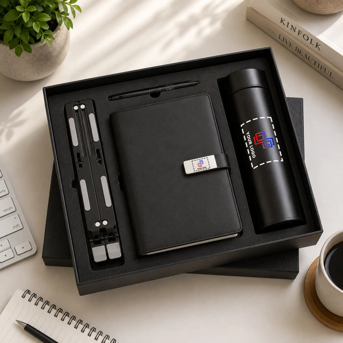 4 in 1 Midnight Deskmate Diary Set & Bottle for Professional