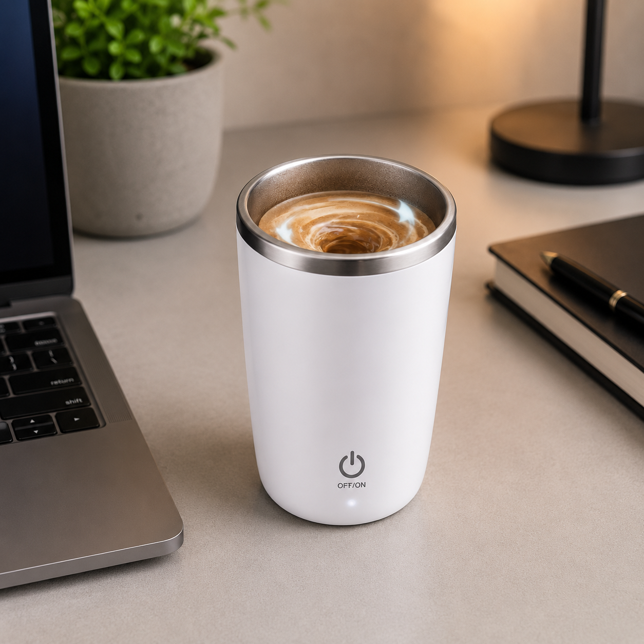 Automatic Self-Stirring Travel Mug