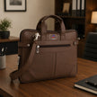 Premium Leather Laptop Briefcase for Professionals