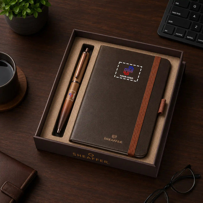 Sheaffer VFM Coffee Edition Pen and Small Notebook Gift Set