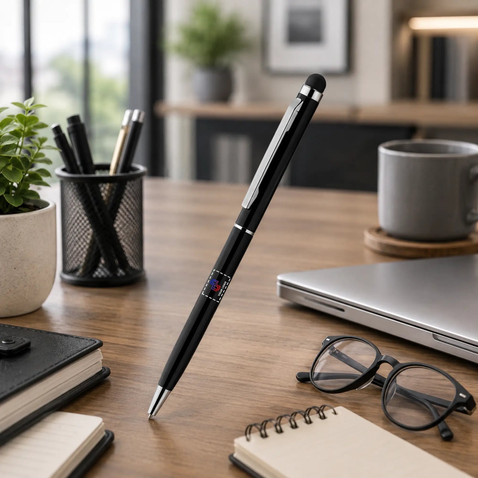 Thin Round Plastic Stylus Pen