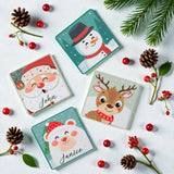 Christmas Cheer Personalized Coasters Set