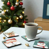 Christmas Cheer Personalized Coasters Set