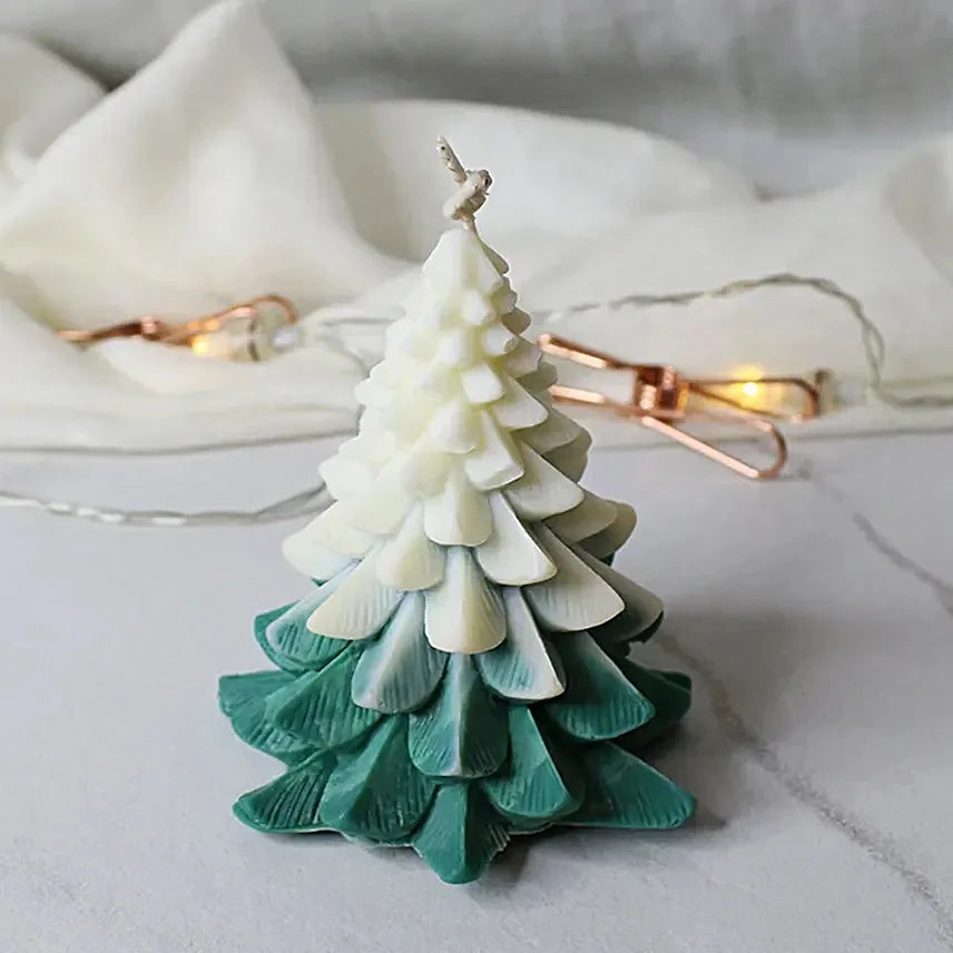 Christmas Glow Tree Scented Candle- Green