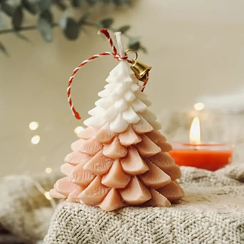 Christmas Glow Tree Scented Candle- Orange