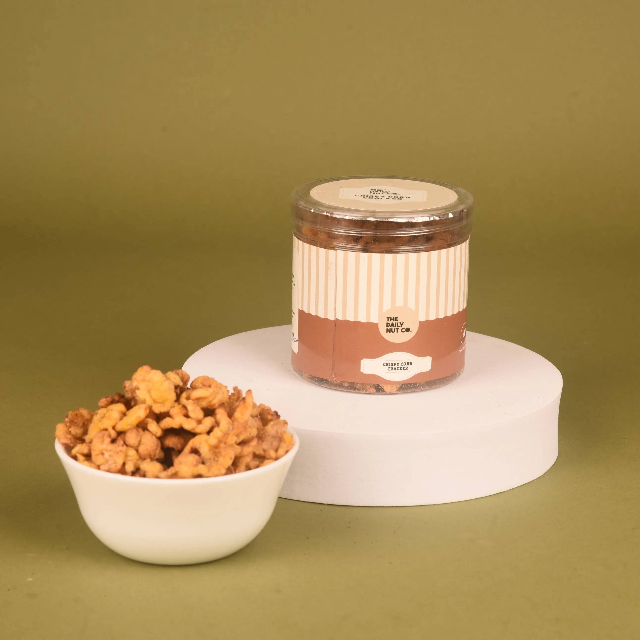 The Daily Nut Co. Caramel Walnuts jar from the Layers of Luxury Hamper, a crunchy and sweet gourmet snack for Diwali.
