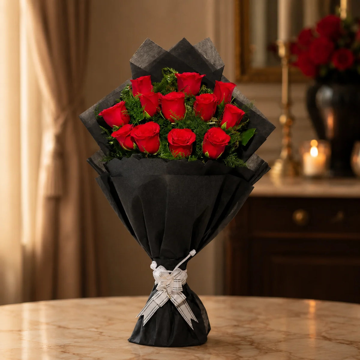 Enchanting Love Red Roses Bouquet