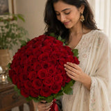 Enigmatic Love Red Roses Bouquet