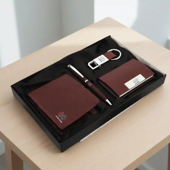 Estilo Brown Wallet,Keychain,Pen & Cardholder