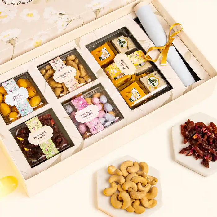 Exotic Nuts And Dragees Gourmet Gift Box